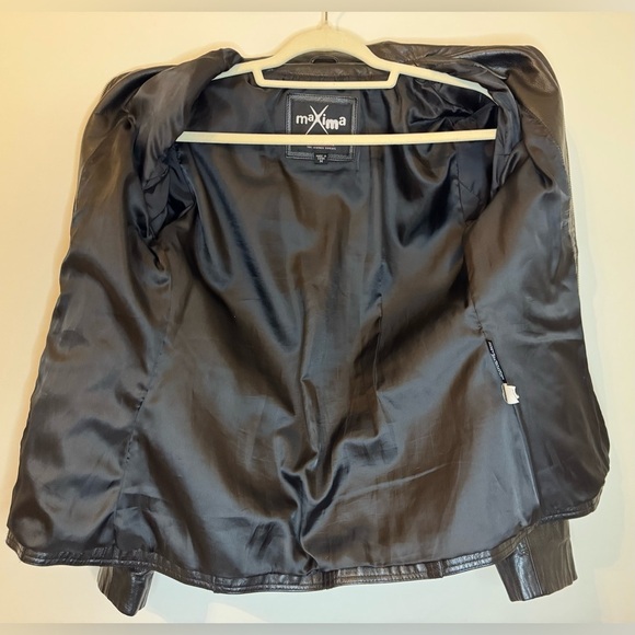 Wilsons Leather Maxima Women’s 100% Black Leather Jacket Size M - Picture 5 of 7